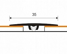 Listwa progowa płaska 36mm PVC dąb 2E dł 2m Marka PCV