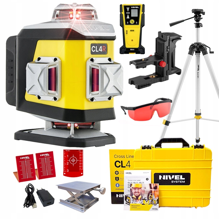 Nivel System Laser Krzyżowy CL4R+STATYW+CZUJNIK CLS-5
