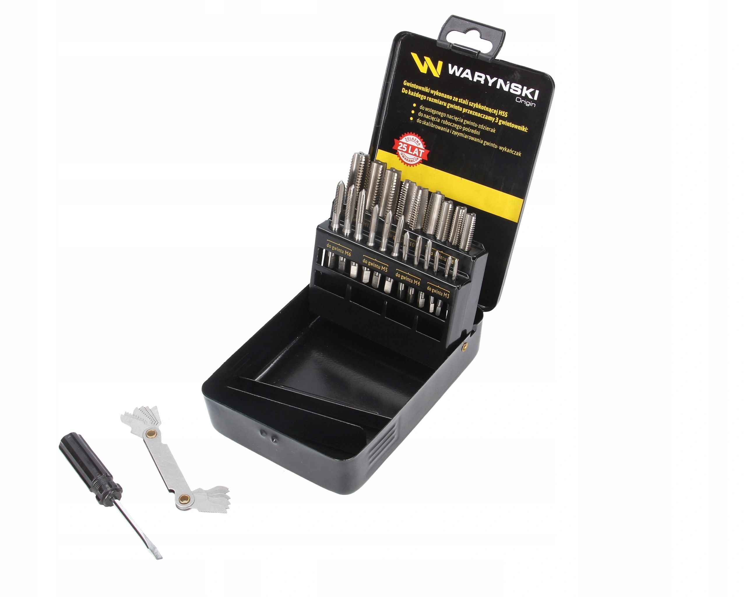 Zestaw gwintowników M3-M12 ze stali Hss 21 el Waryński