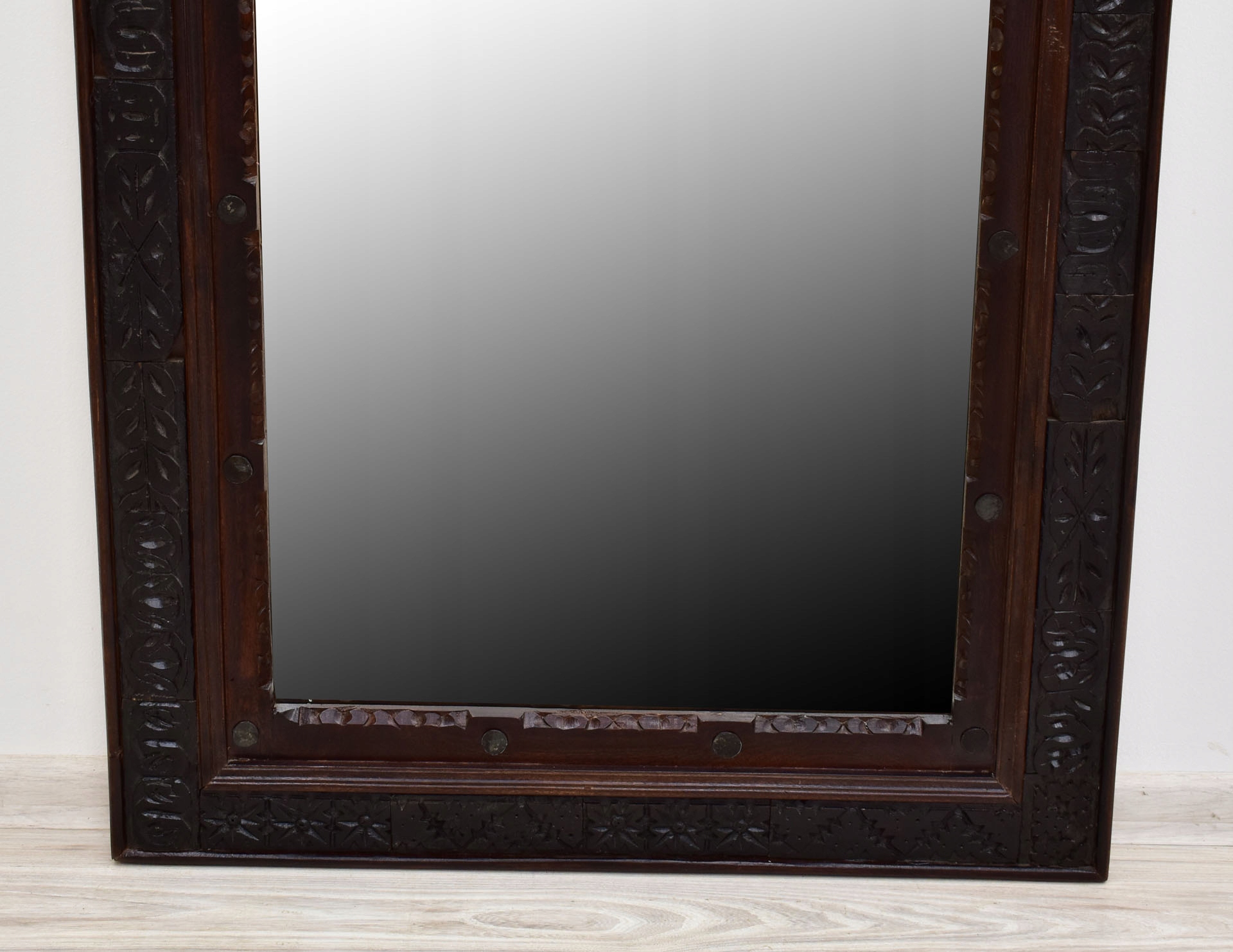 Lustro kolonialne indyjskie drewno akacja Indie Wysokość 1000 mm