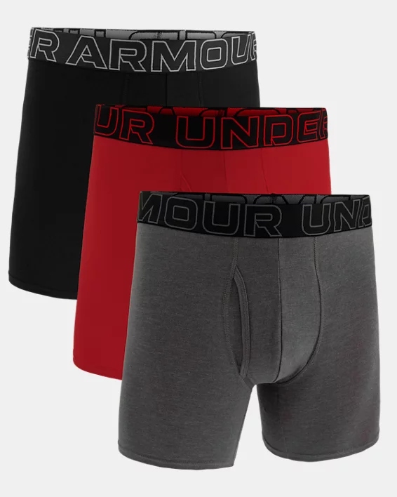 Boxerky M Ua Perf Cotton 6in-GRY