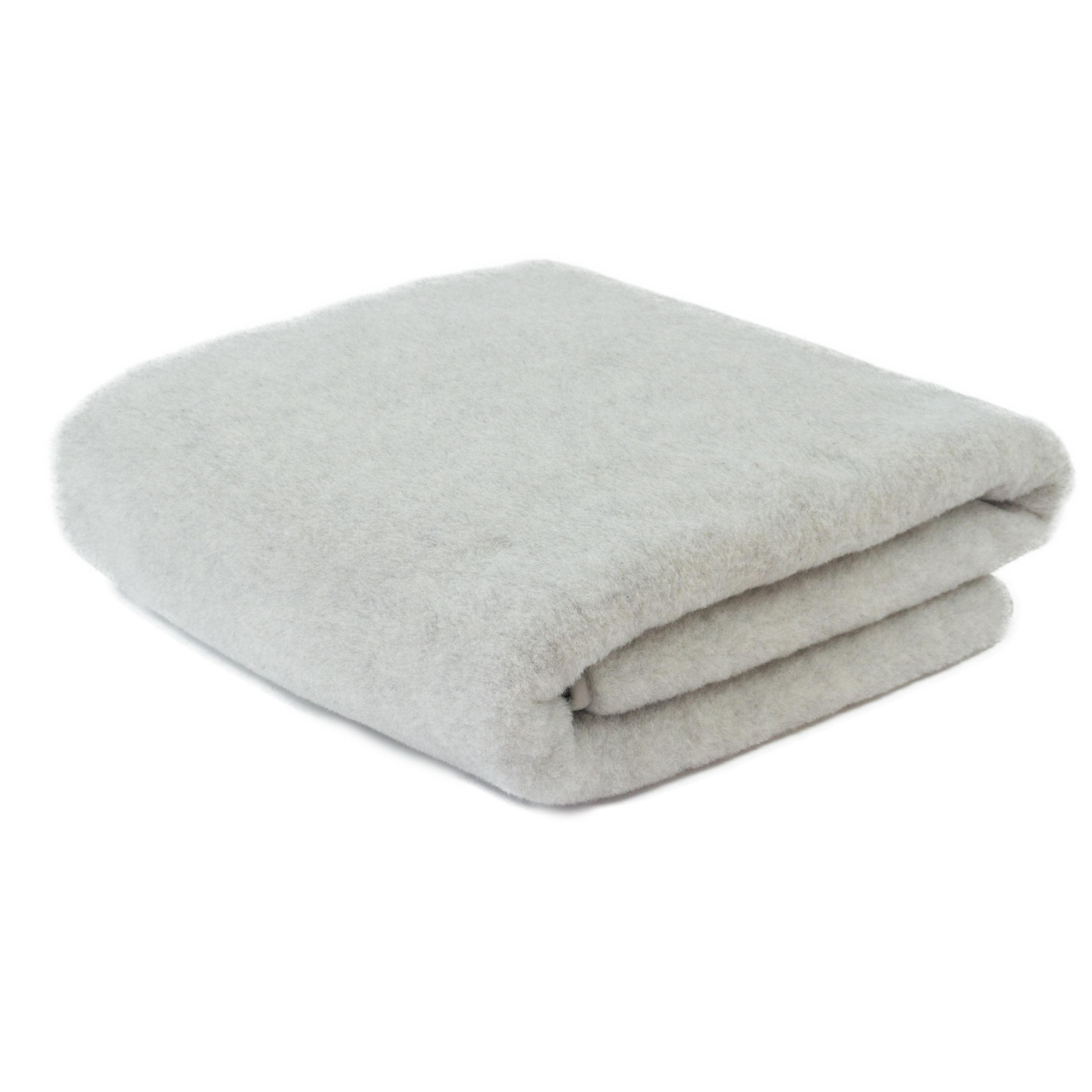 Kołdra wełniana merynos 160x200 Alpaca popielowa szara