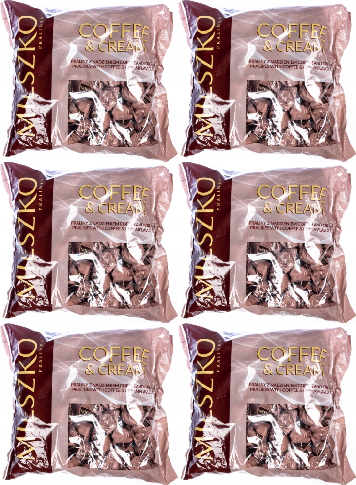 Mieszko Praliny Coffee & Cream Kawa 1kg x6