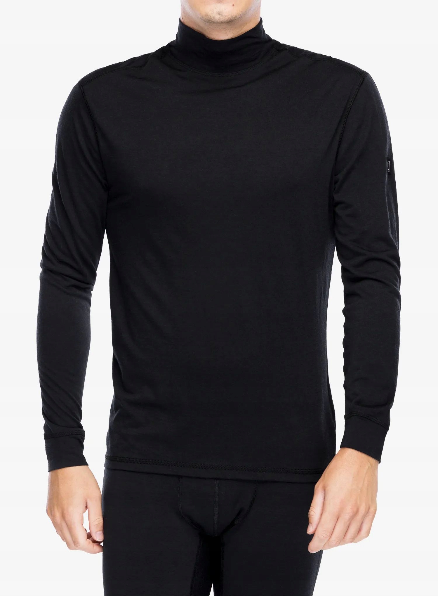 Mikina Super.natural Tundra175 Turtleneck jet black XL