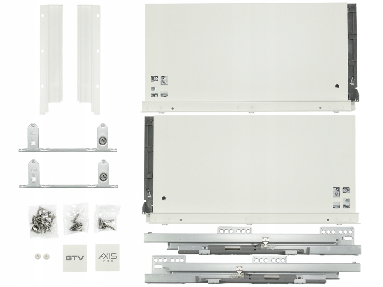 Gtv Axis Pro Šuplík 55 CM Velmi Vysoká S Tlumením Dovírání 40 Kg