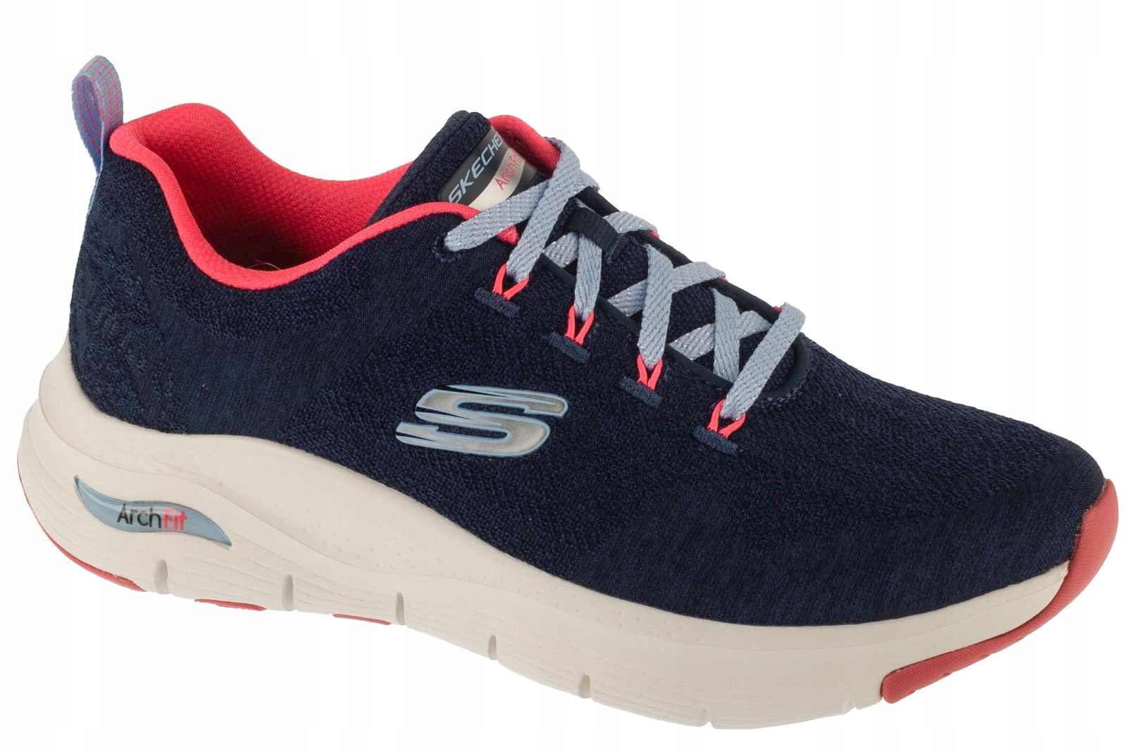 Skechers Arch Fit Comfy Wave [36] Boty Tenisky Dámské Látka Tmavě modrá