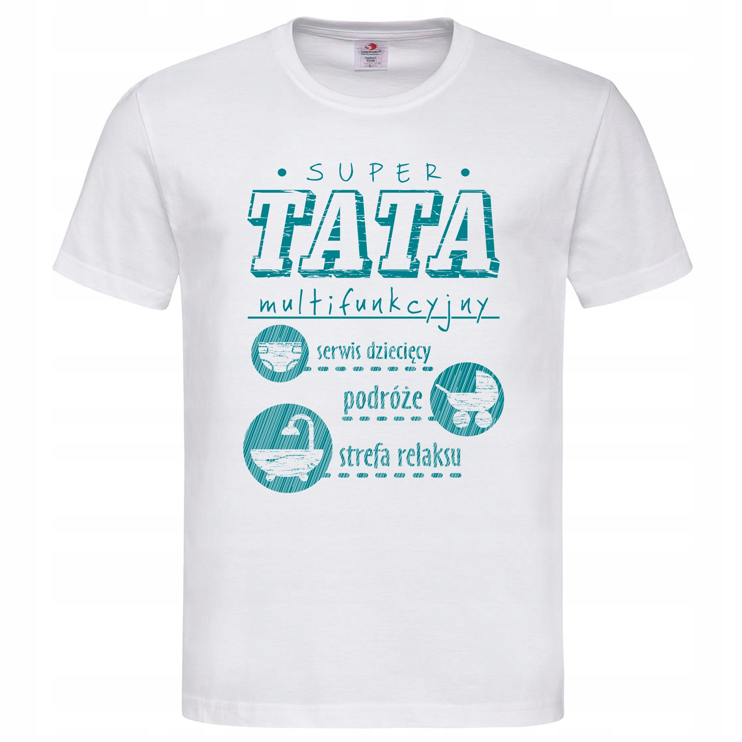 

Koszulka dla Taty malucha Super Tata Dzień Ojca M