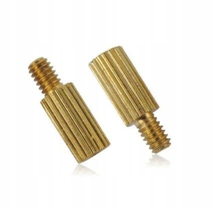 Tulejka dystansowa mosiężna M2 Z/w 10mm 100 Szt