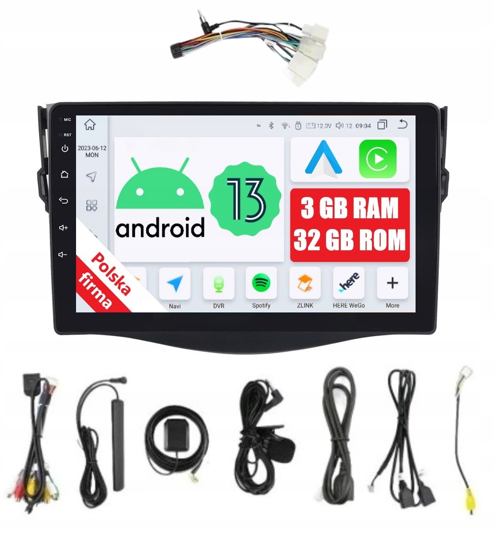Navigácia Rádio 2DIN Android Toyota RAV4 3 III 3/32 Gb Dsp Carplay Lte