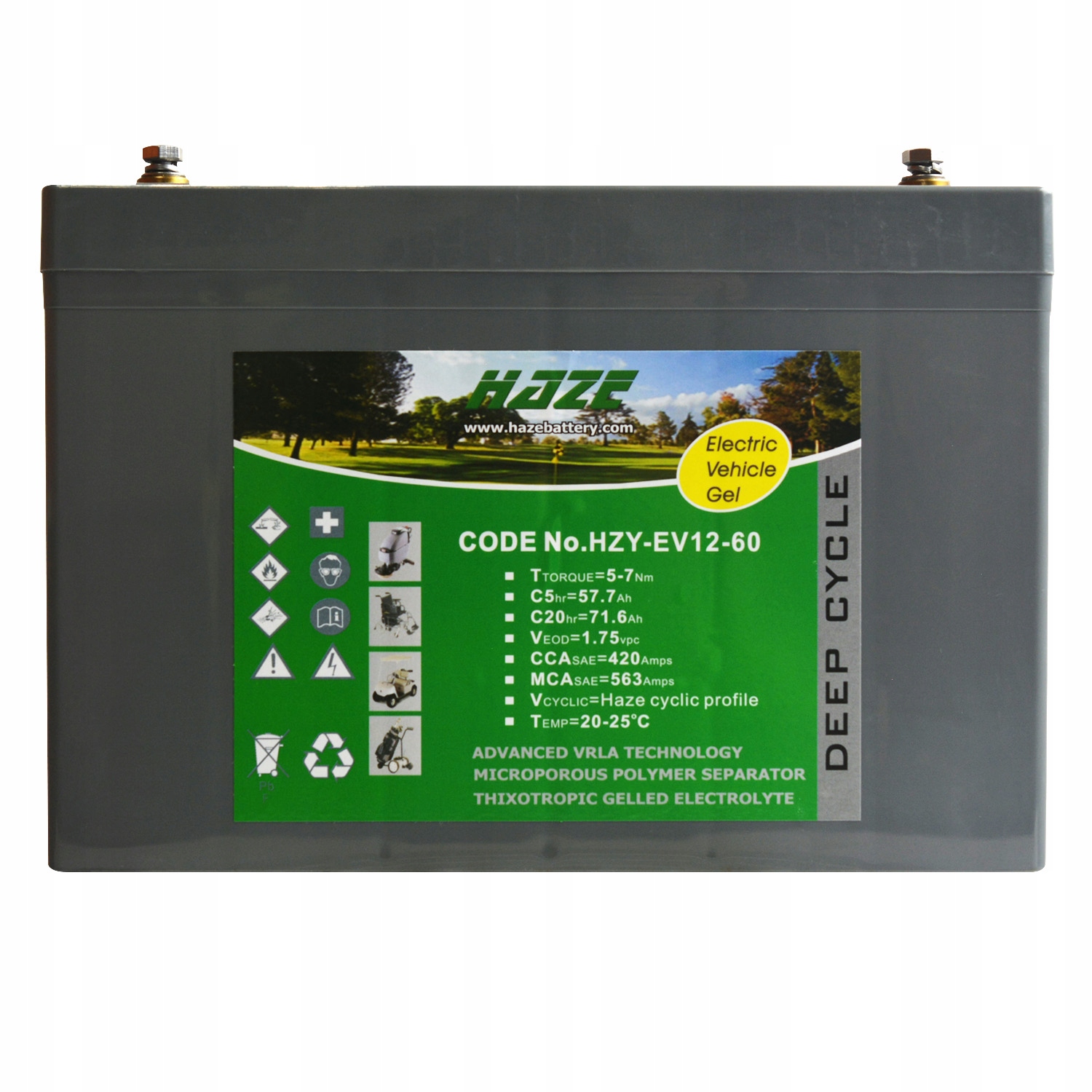 Haze Hzy EV12-60 12V 75Ah Gel Ev 60 żelowy