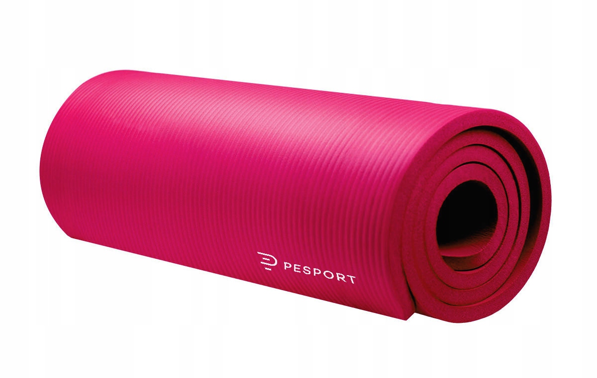 GRUBA MATA DO ĆWICZEŃ JOGI FITNESS GIMNASTYCZNA 1cm PESPORT +POKROWIEC ETUI Kod producenta ELR01