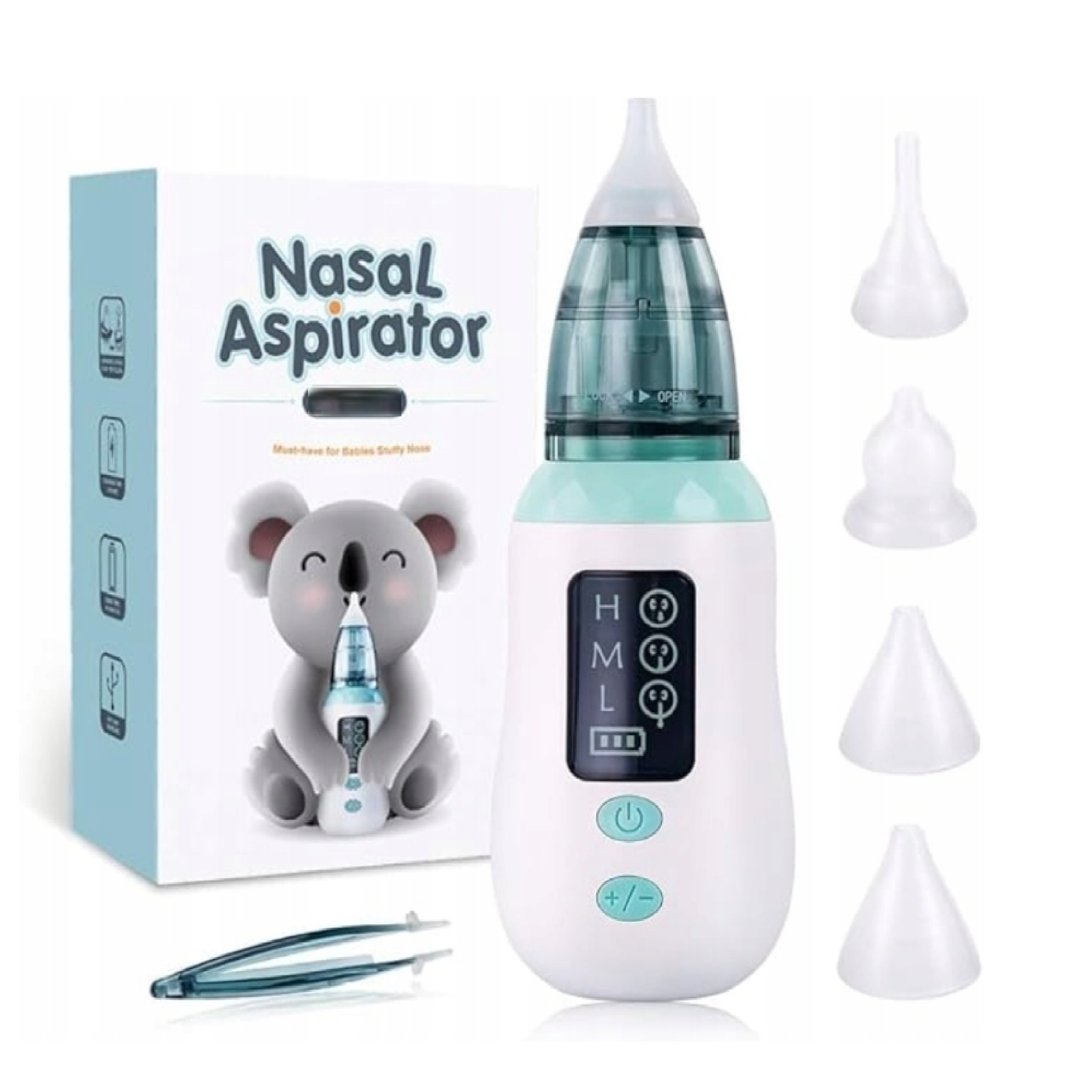 Elektryczny Aspirator Dla Dziecka Do Nosa Uszu Bubblecare Delikatna Higiena