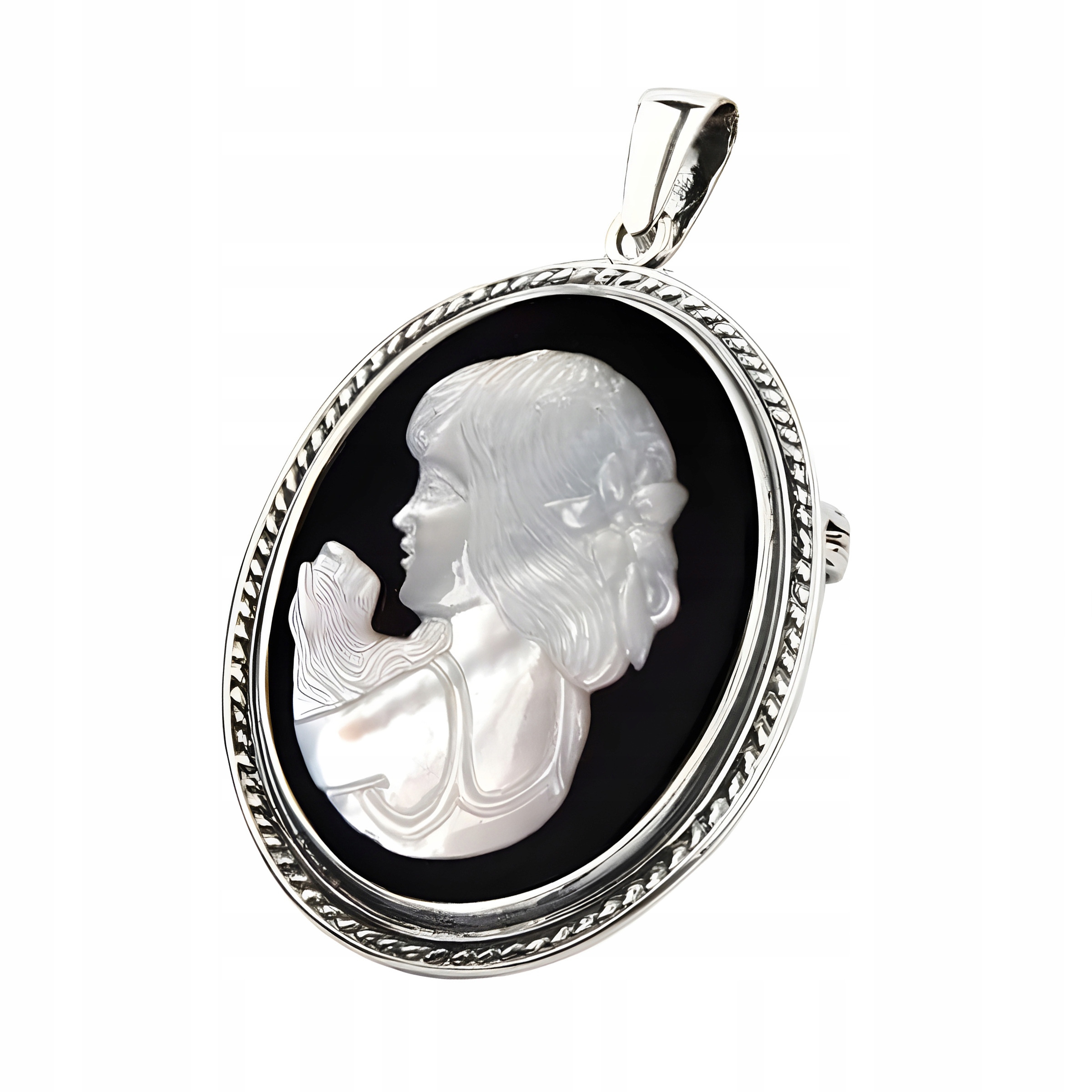 Přívěsek Brož stříbro 925 Elegantní brož-přívěsek Kamea jako Dárek