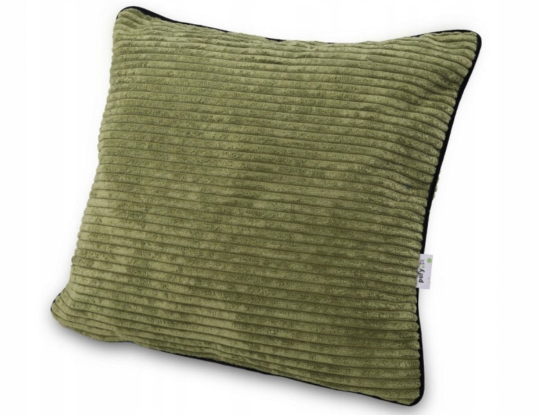 Polštář manšestrový 50x50 cm do obývacího pokoje zelený