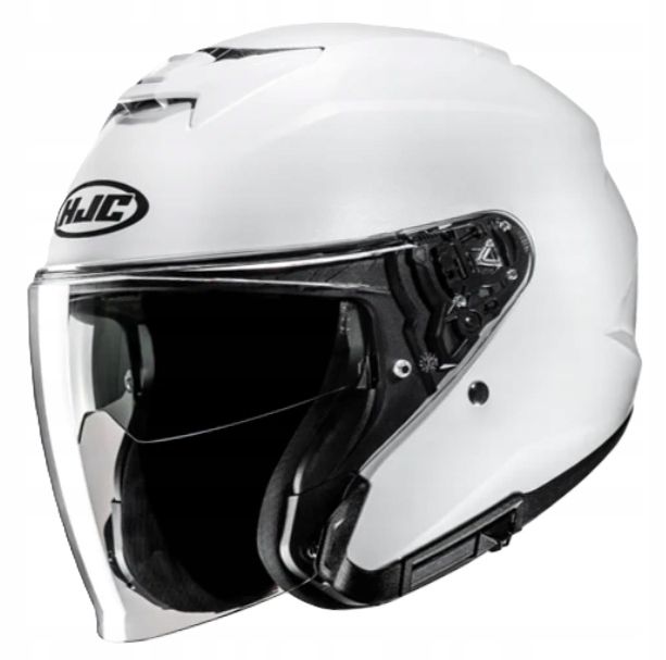 Hjc I31 Solid Pearl White otvorená motocyklová prilba s mixom biela S