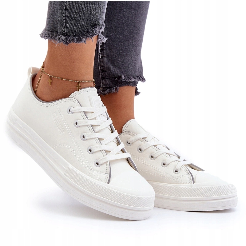 Dámské Klasické Látkové Tenisky Big Star NN274847 Bílé 41