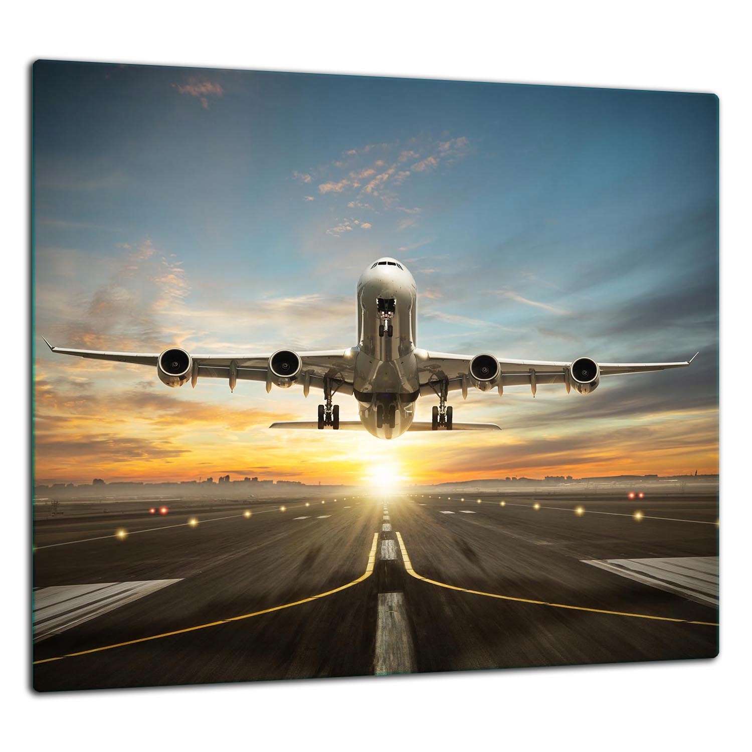 Skleněná Ochranná Deska Panel Lepidlo 65x60 Krajina Lacobel 7v1