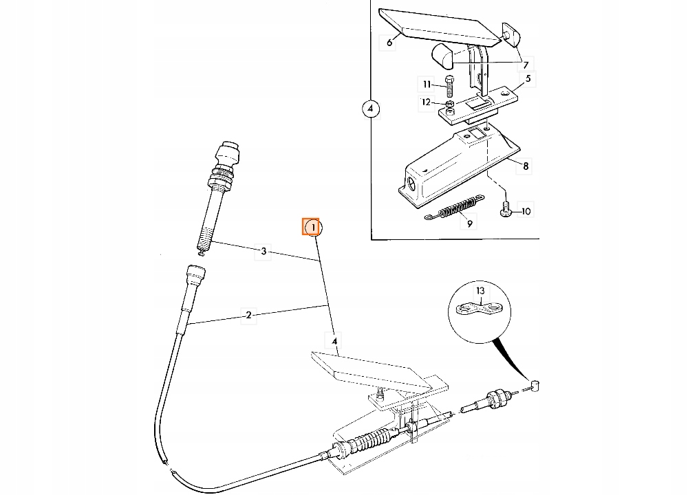 ТРОС ДРОССЕЛЬНОЙ ЗАСЛОНКИ 910/41100 JCB 1CX