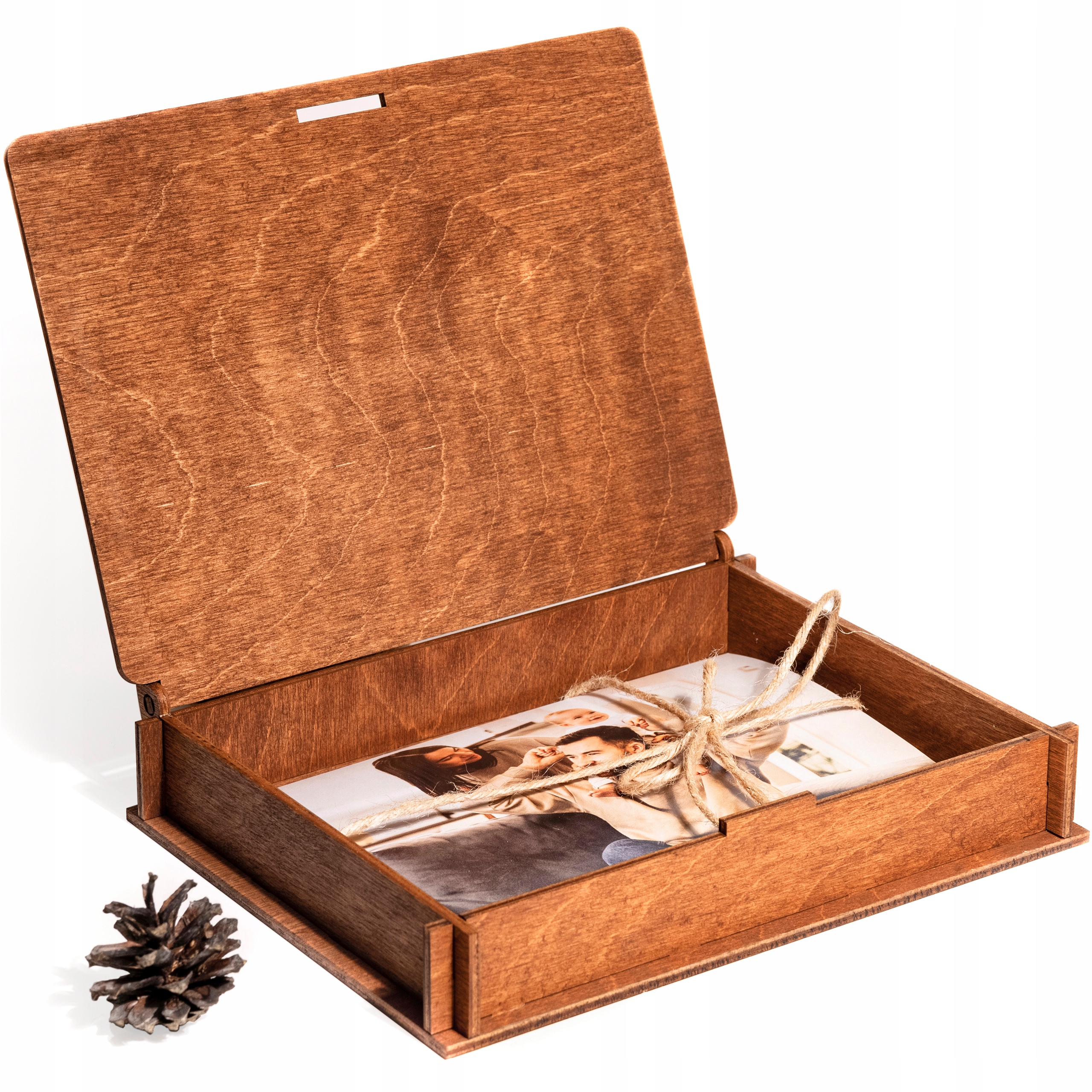 

Pudełko Na Odbitki z grawerem 100 sztuk teak 15x23