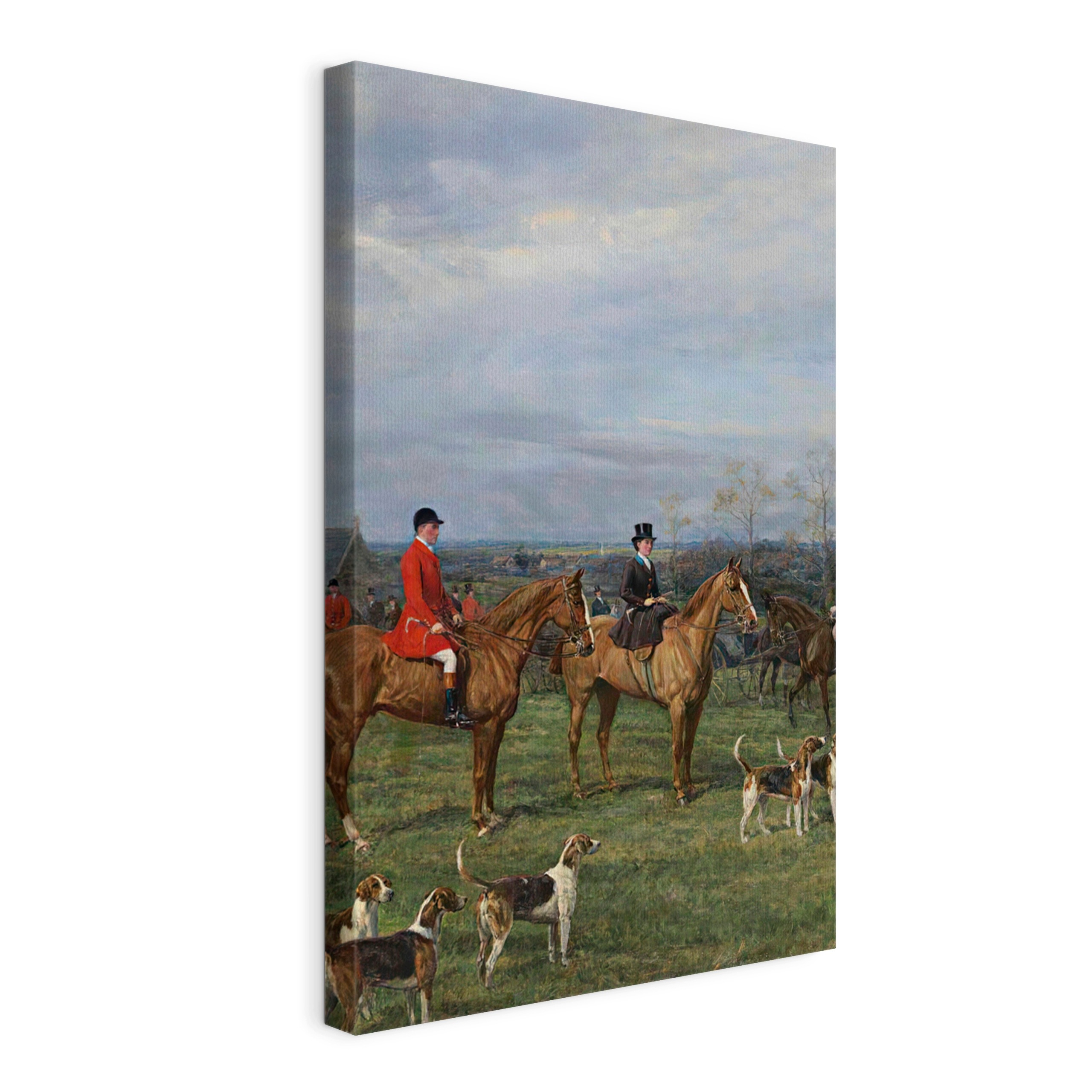 Obraz na plátně Hardy Meet Quorn Hounds u Kirby 7 70x100 cm