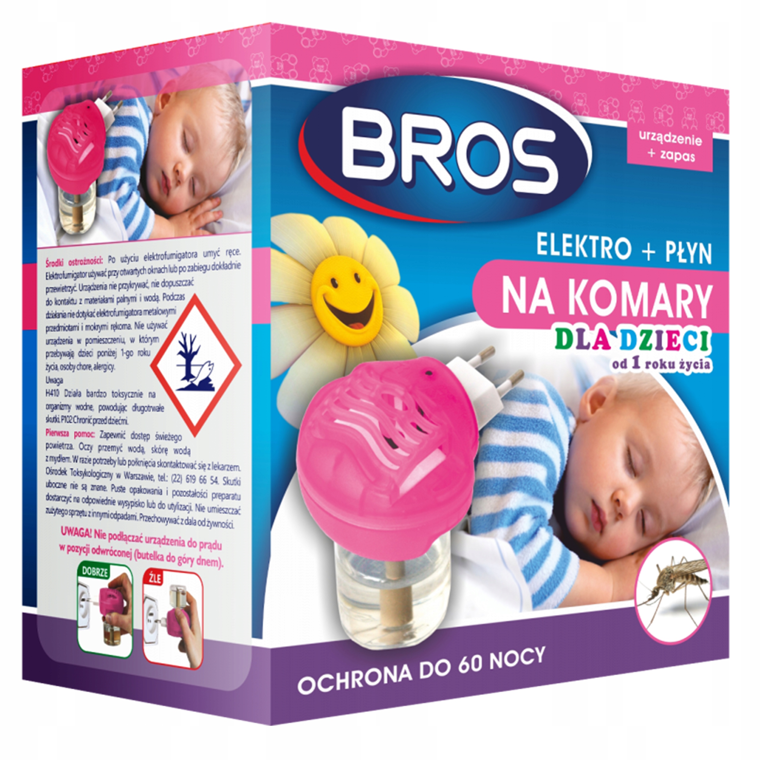 

Odstraszacz na komary do kontaktu dzieci Bros
