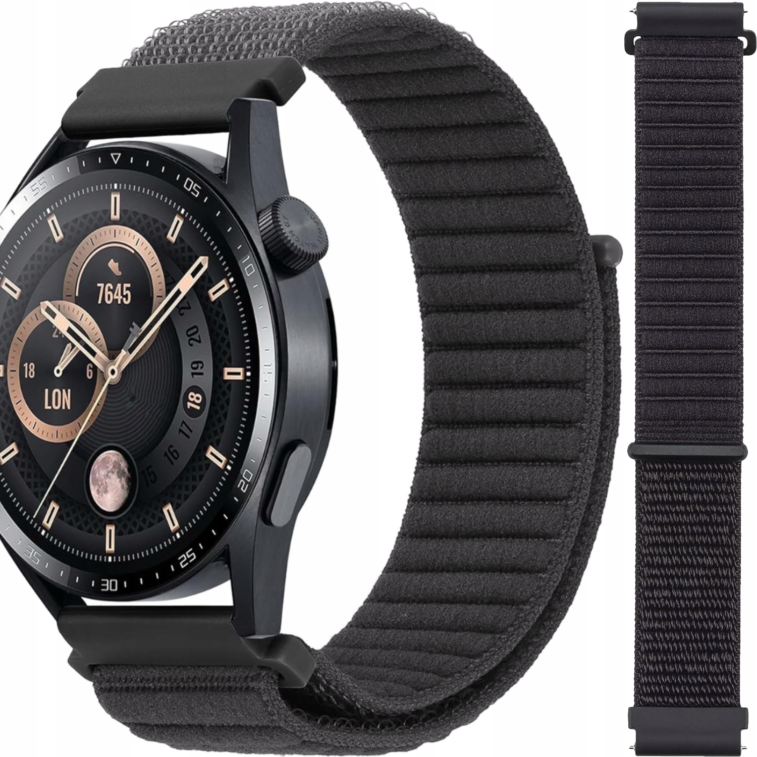Pasek 22mm nylonowy do Samsung Huawei Amazfit Polar Xiaom Garett Maxcom Gt