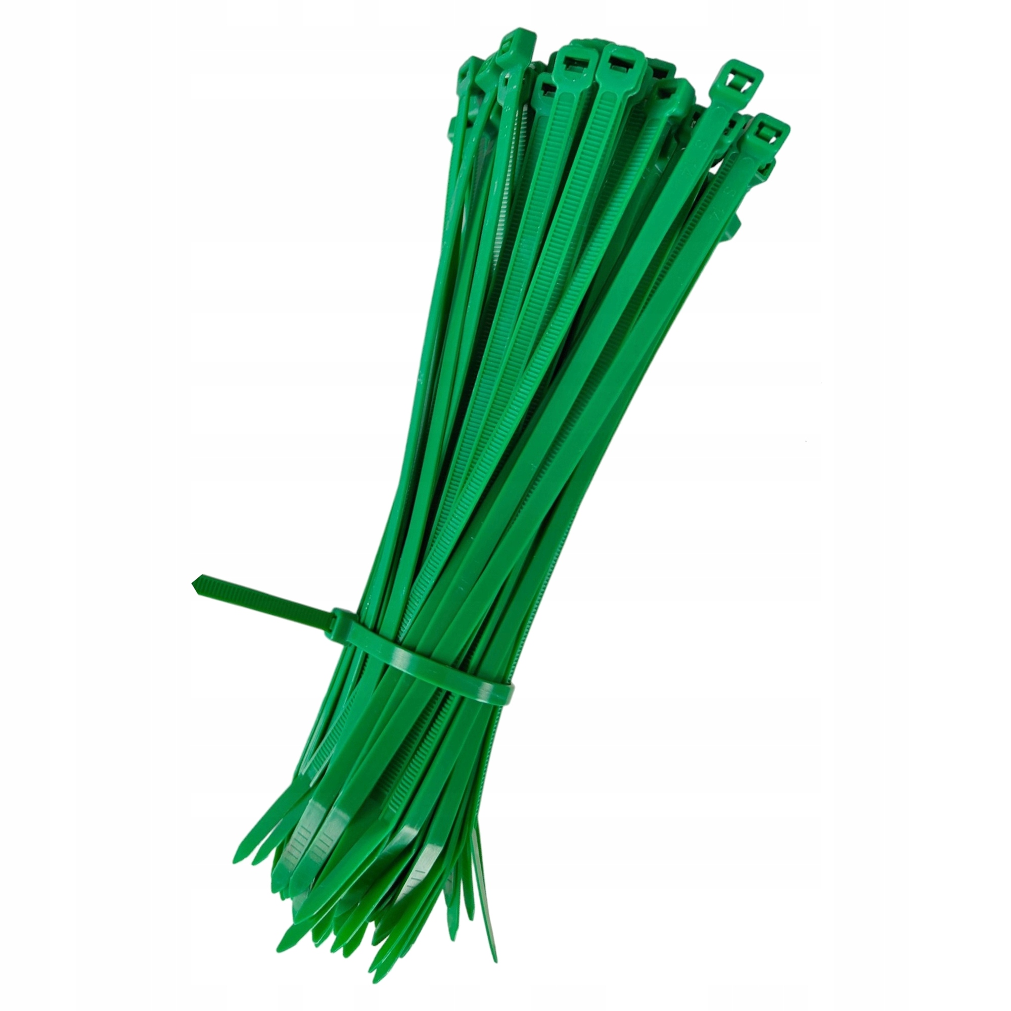 Mocne Opaski Zaciskowe Trytki Kablowe Ogrodowe Zielone 100 szt. 0,5x15 CM