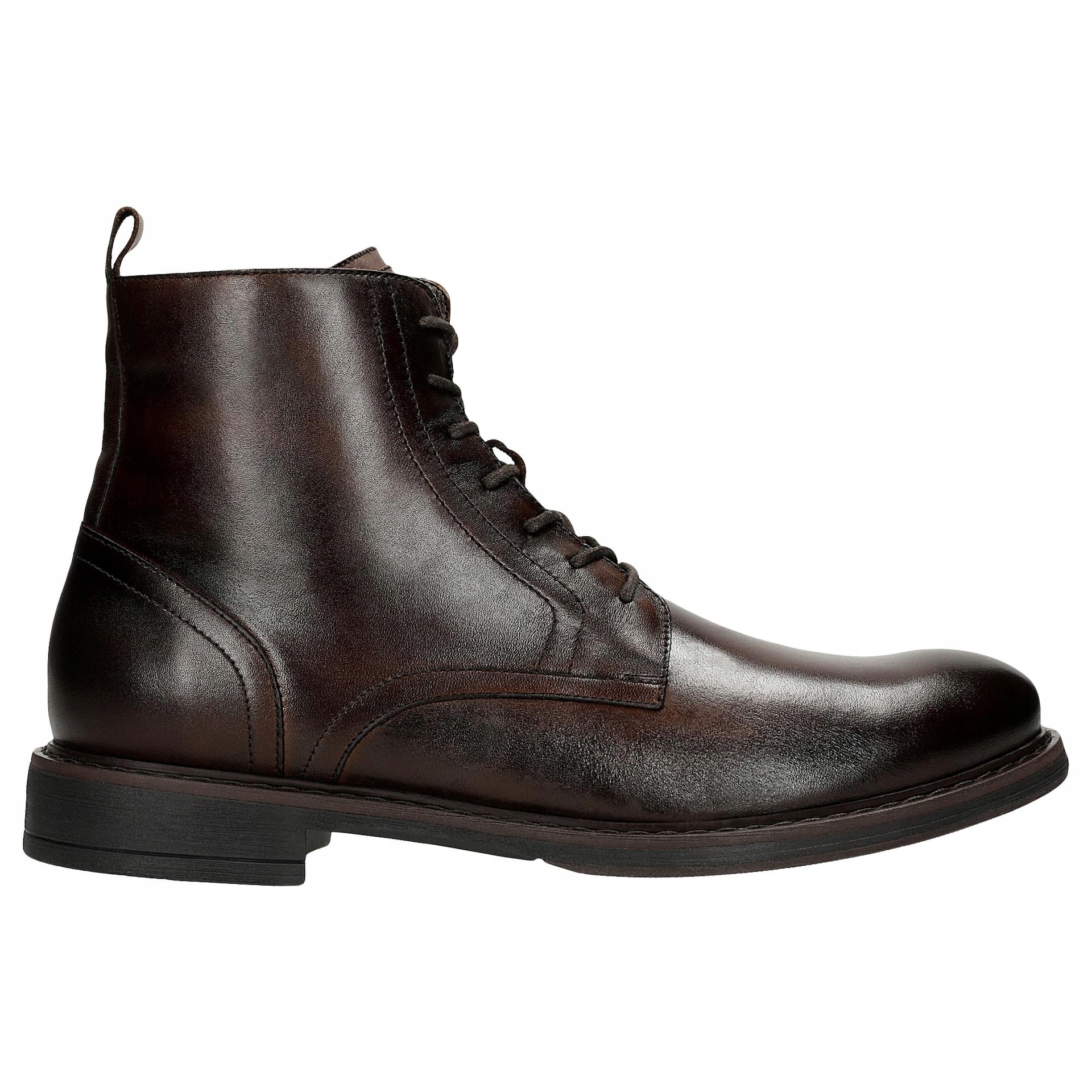 Pánské hnědé kožené Kotníkové Boty Wojas s podšívkou vel. 43