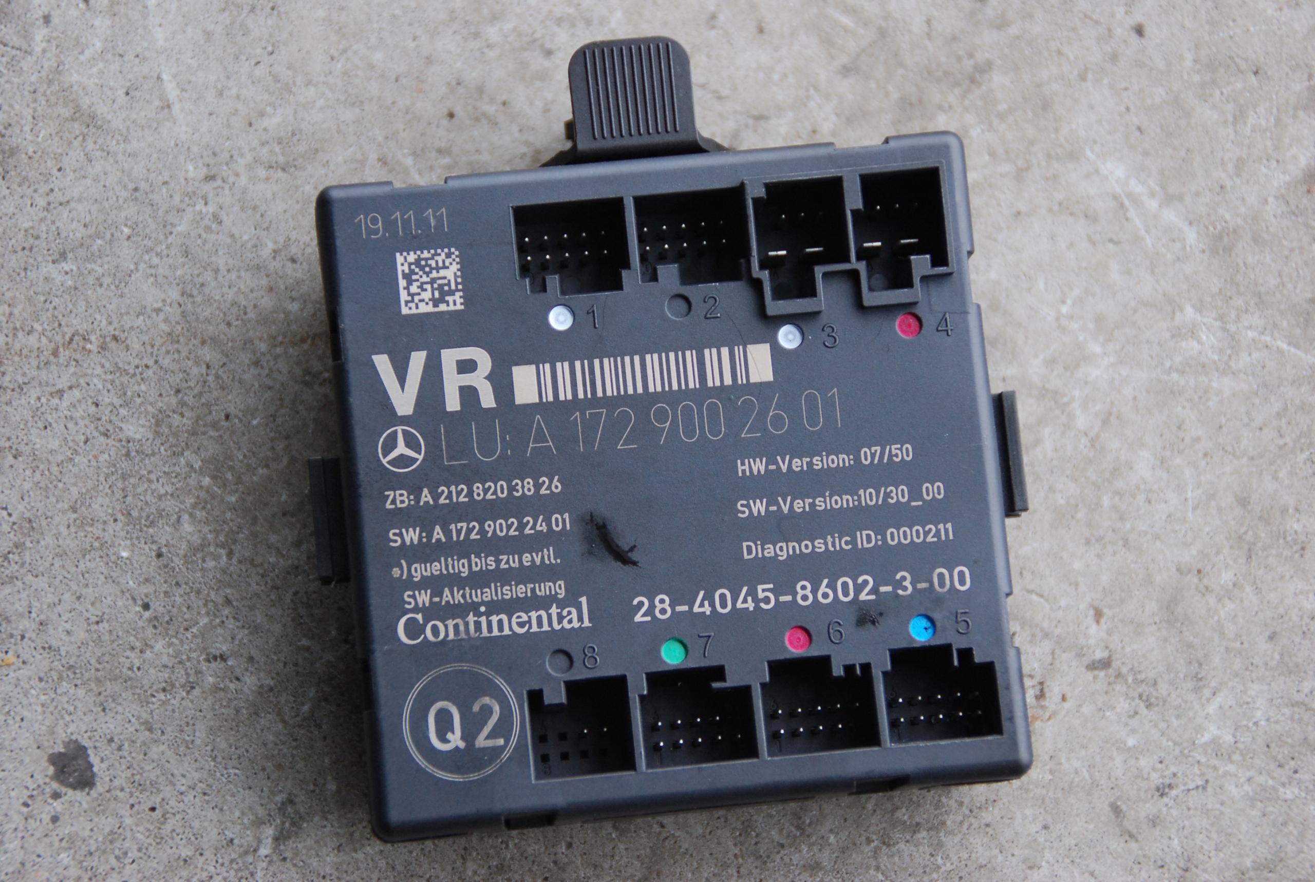 MODUŁ DRZWI A1729002601 MERCEDES SLK R172 11-