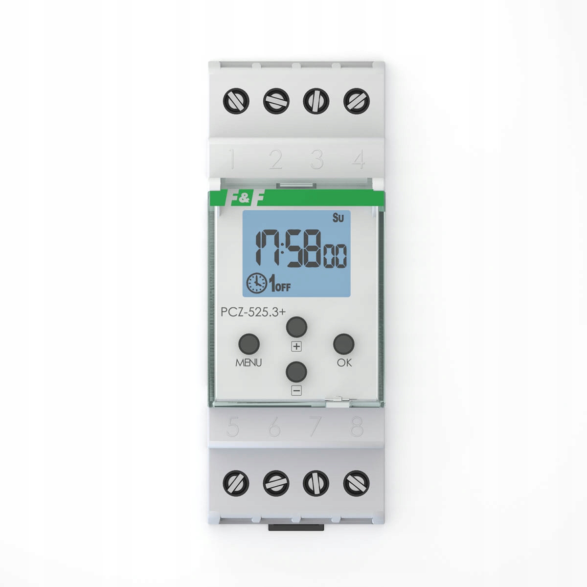Programovateľný astronomický ovládací časovač riadený Nfc F&f PCZ-525