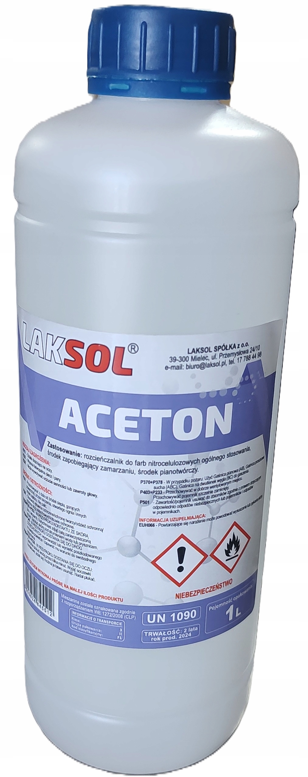 Aceton techniczny 1000 ml Laksol
