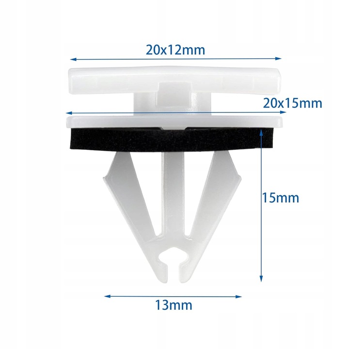 SPINKA LISTW NAKŁADEK BŁOTNIKA USZCZELKA GUMA UNIWERSALNA 1 SZT EAN (GTIN) 4909876545