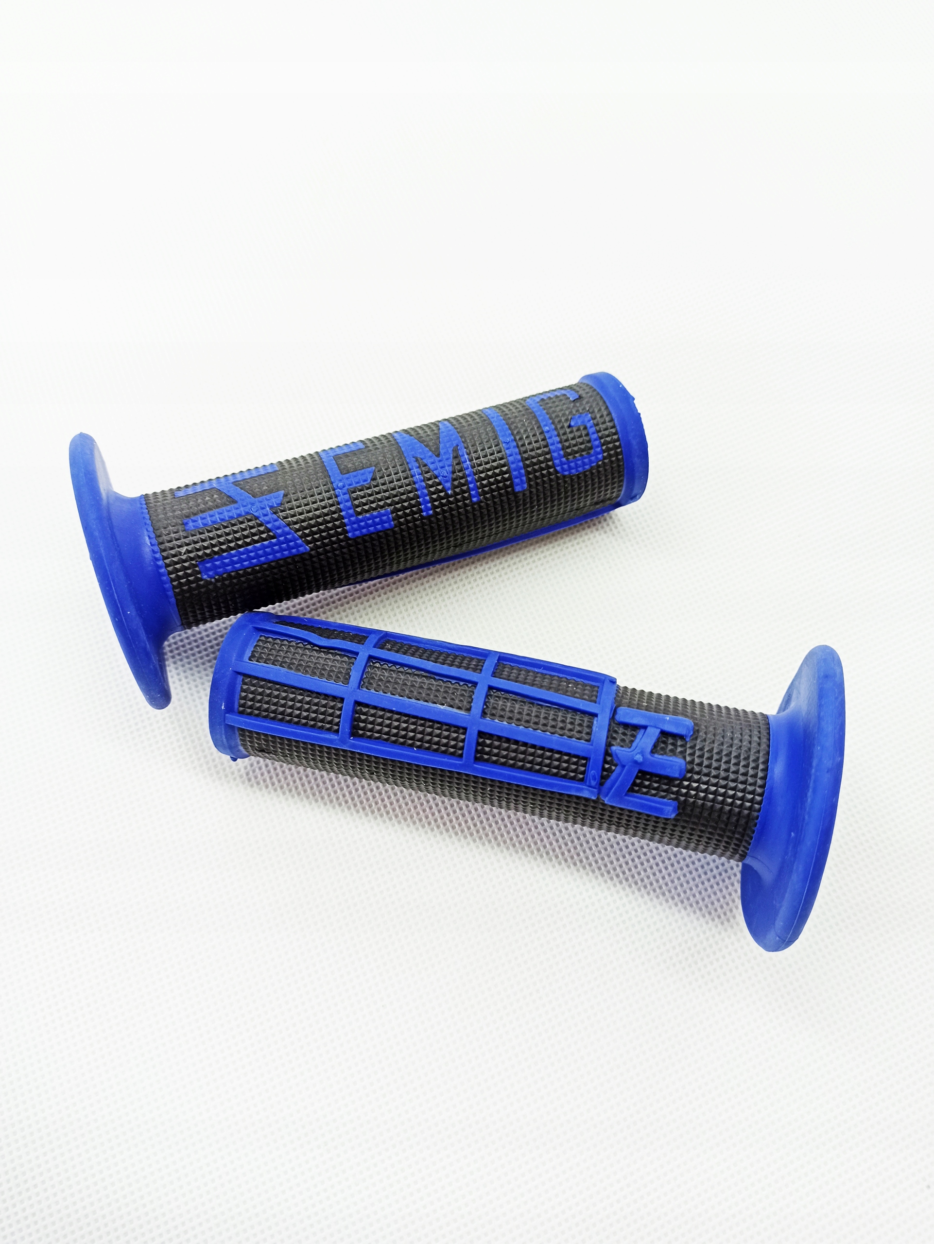 MANETKI CZARNE-NIEBIESKIE EMIG GRIPY SUPERMOTO CROSS