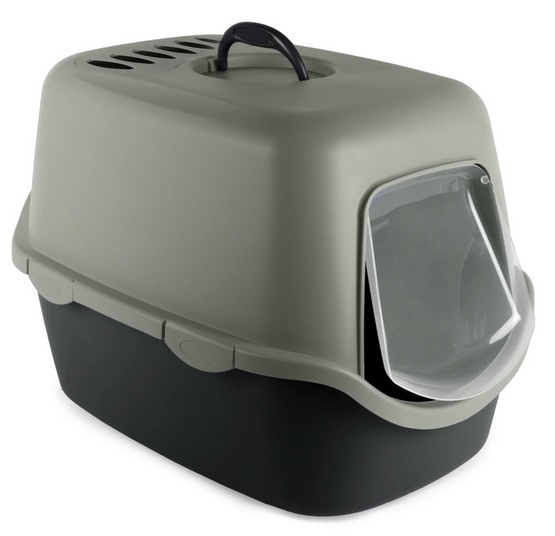 Zelená kočičí toaleta s uhlíkovým filtrem pro kočky Stefanplast Cathy 56x40x40 cm