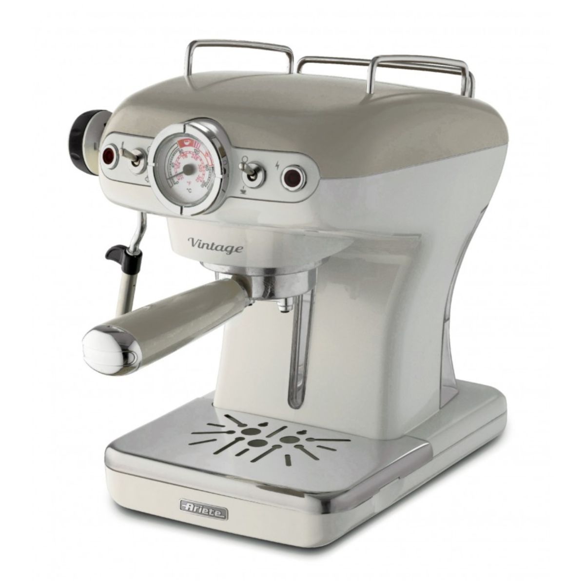 Pákový espresso kávovar Vintage béžový Ariete