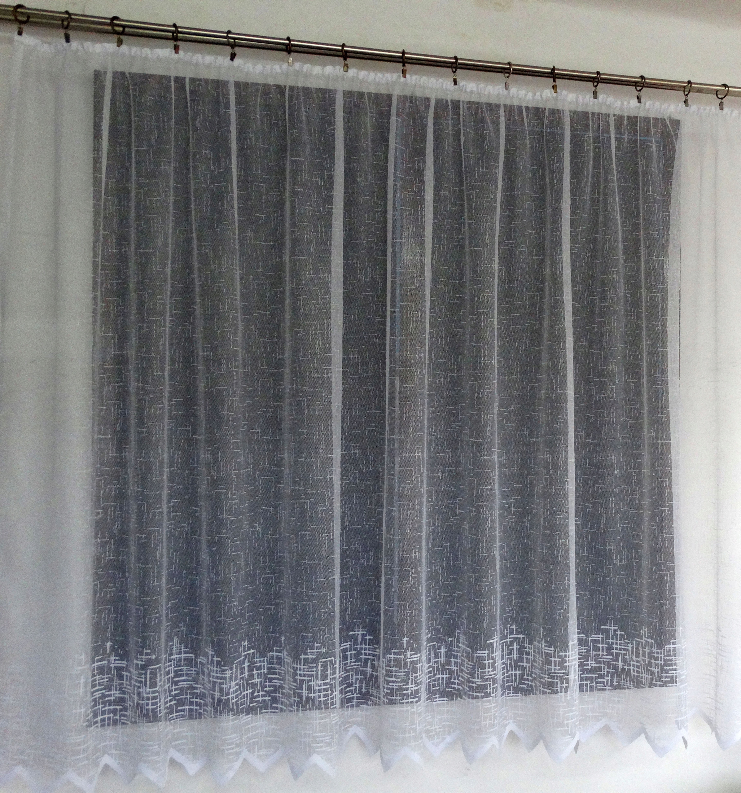 Mg Záclona 652/325 Bílá 350x160 cm Hotová S Páskou M