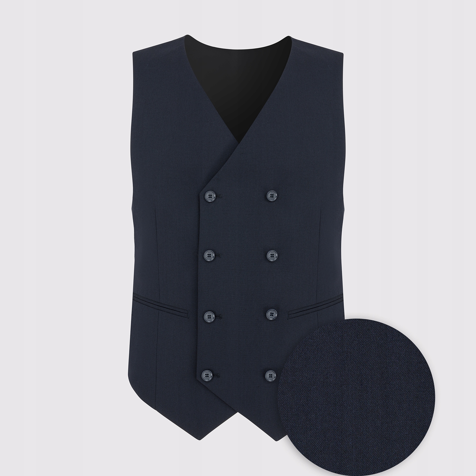 Dvouřadá tmavě modrá pánská vesta Pako Lorente vel 54