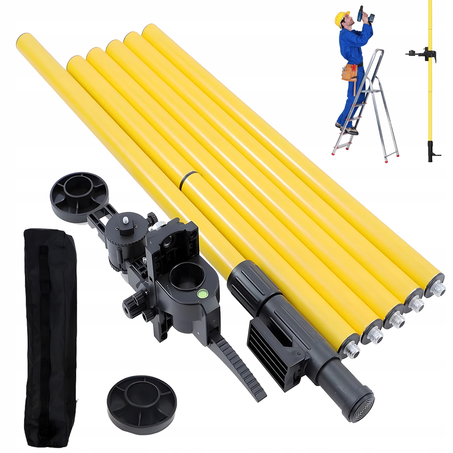 Rozpěrná Tyč Pro Laser Teleskopická Tyč Vodováhy Nastavitelný Stativ