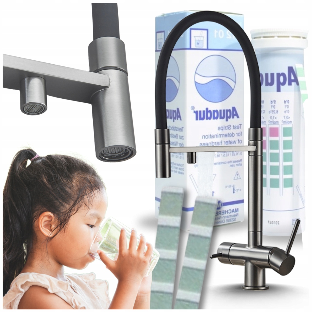 Kuchyňská Baterie Třícestná S Vytáhnou Sprchou Vodovodní kohoutek do kuchyně Dárek