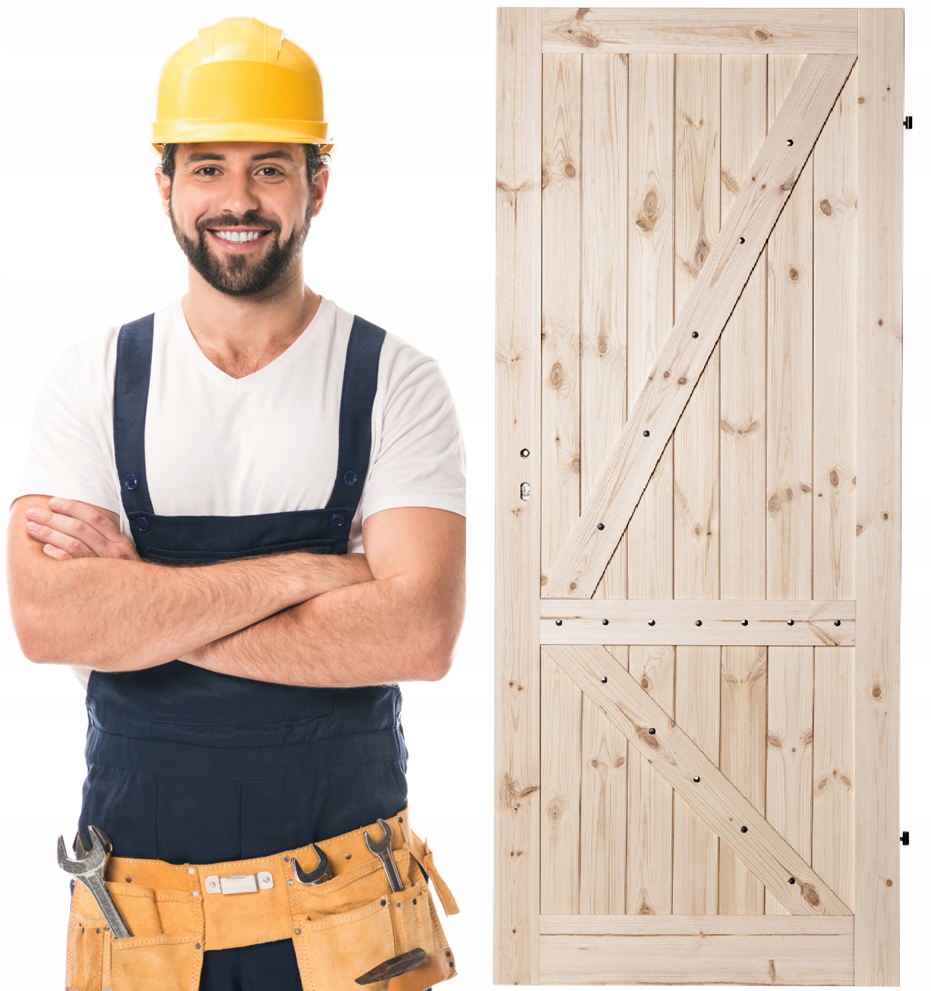 Drzwi Drewniane DUO LOFT Sosna