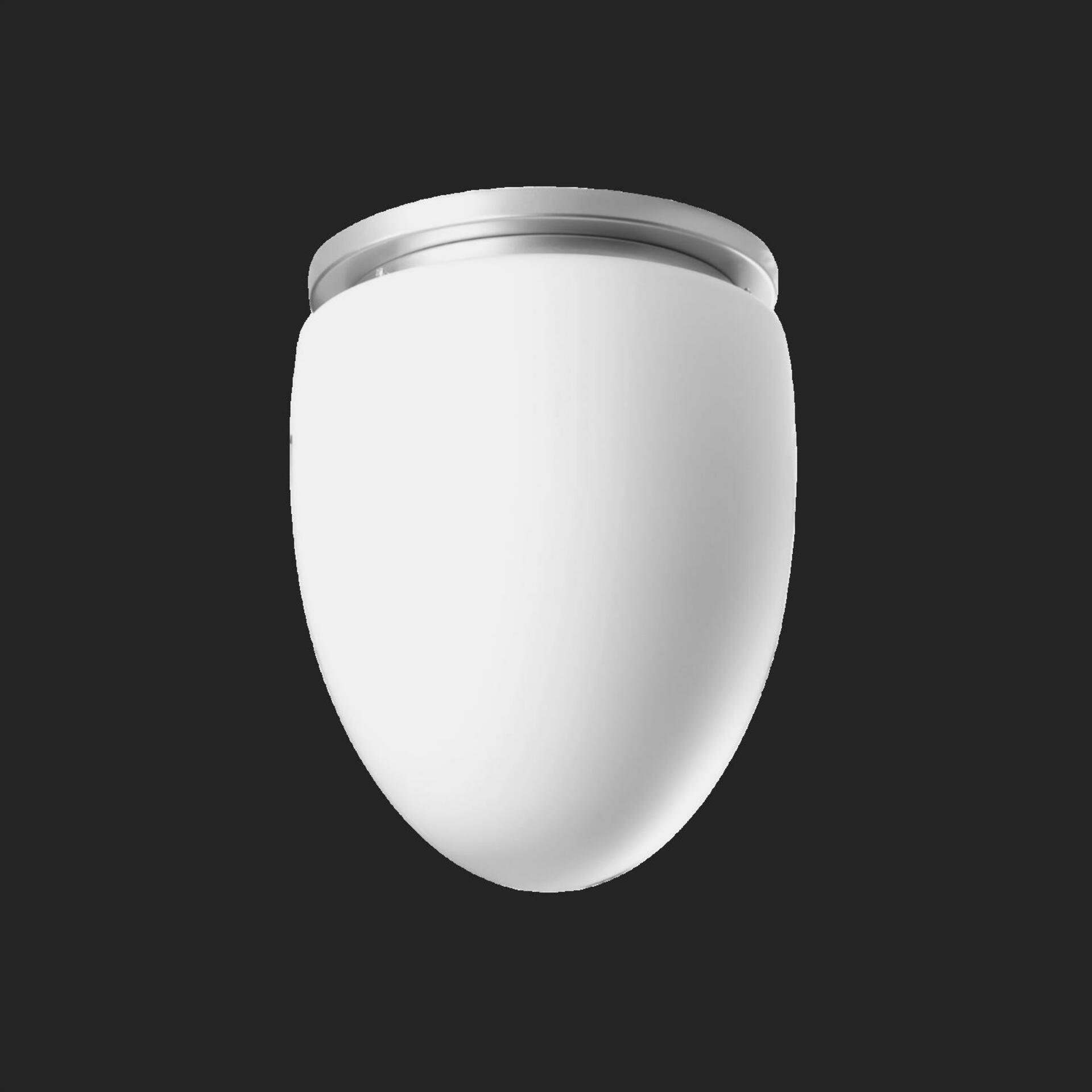 Osmont 42442 Mira stropné sklenené svietidlo strieborná biela IP41 150W E27