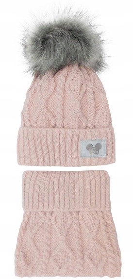 

Czapka Komin Zimowy Dziewczęcy (455) 50-52cm 3-6 L