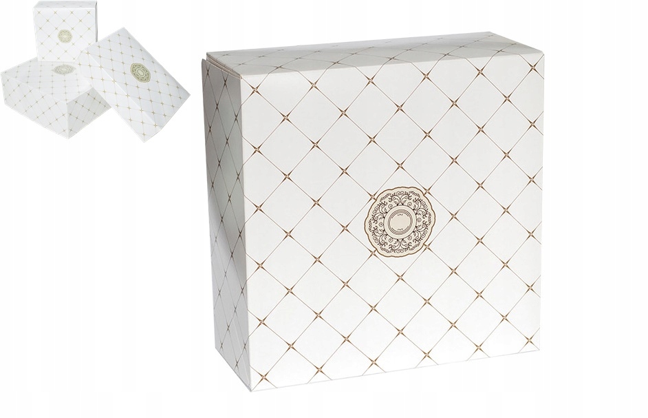 Pudełko opakowanie na ciasto ROZETA 26x26x12cm 15s Kod producenta 42094