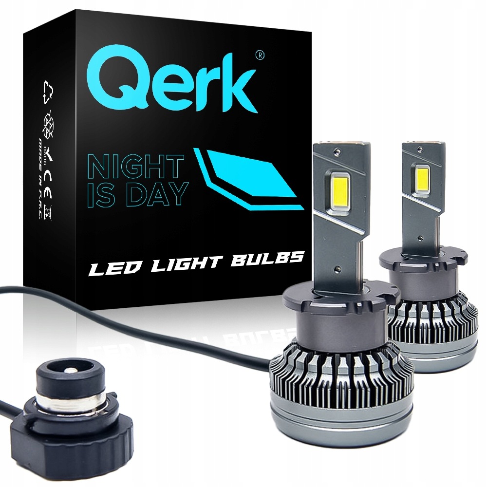 Led žárovky D4S D4R Qerk HR15 P&p Canbus 8400LM 70W sada.