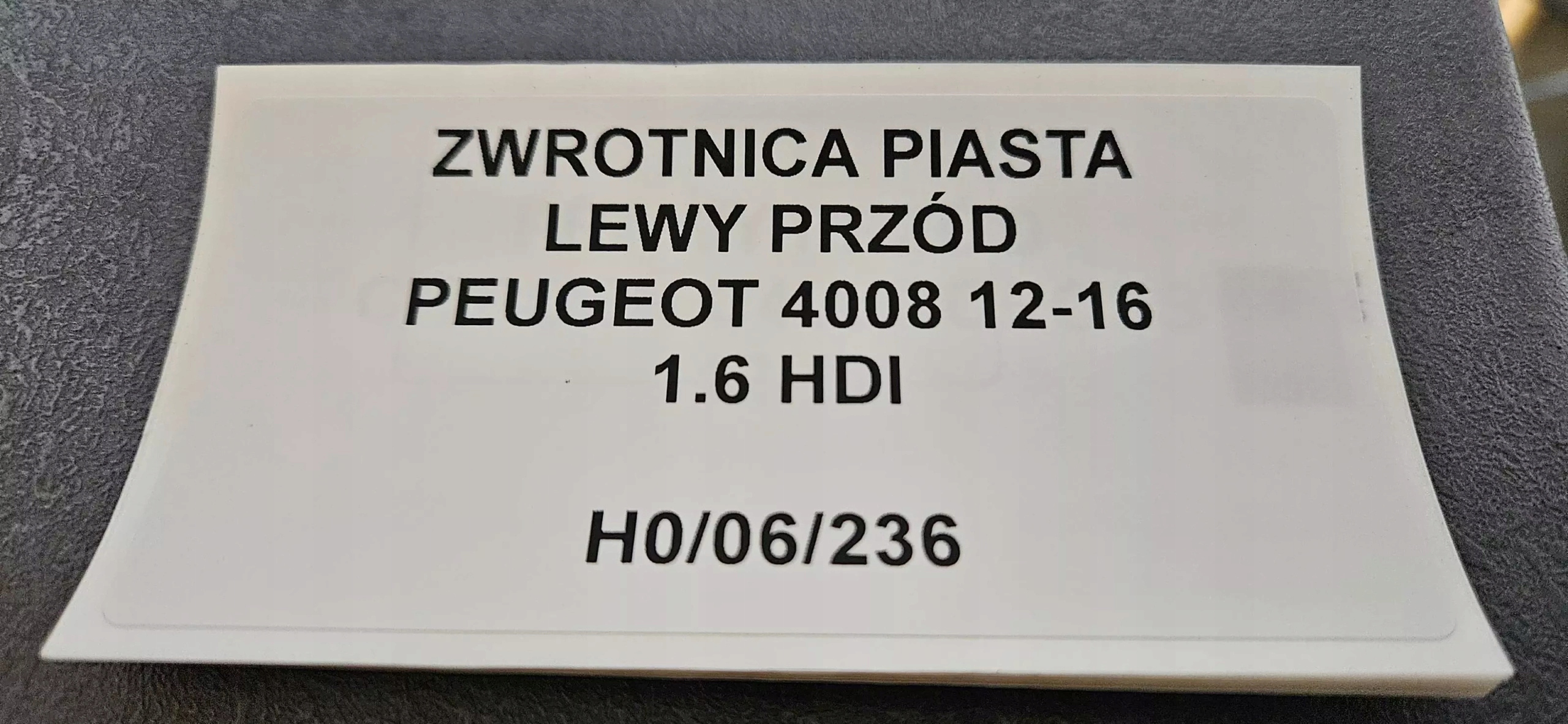 otoč čepu levý předek PEUGEOT 4008 12-16 1.6
