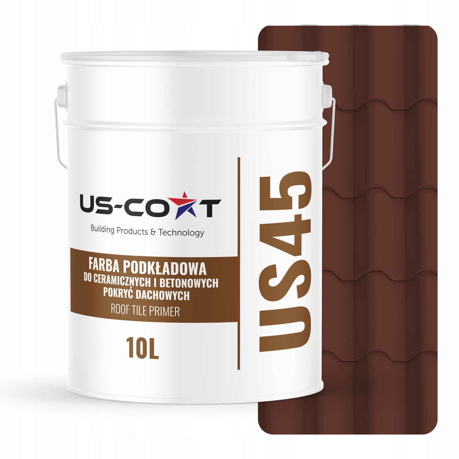 Podkladová Farba Na Keramickú Strechu Červená Hnedá 8012 Mat 10L 71 m2