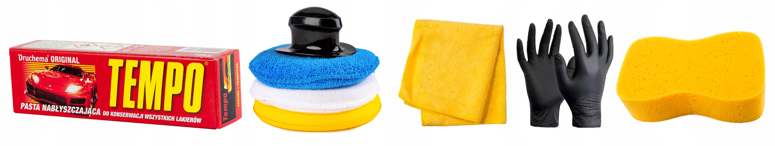 TEMPO PASTA GĄBKI MIKROFIBRA DO POLEROWANIA XXL Rodzaj polerowanie lakieru
