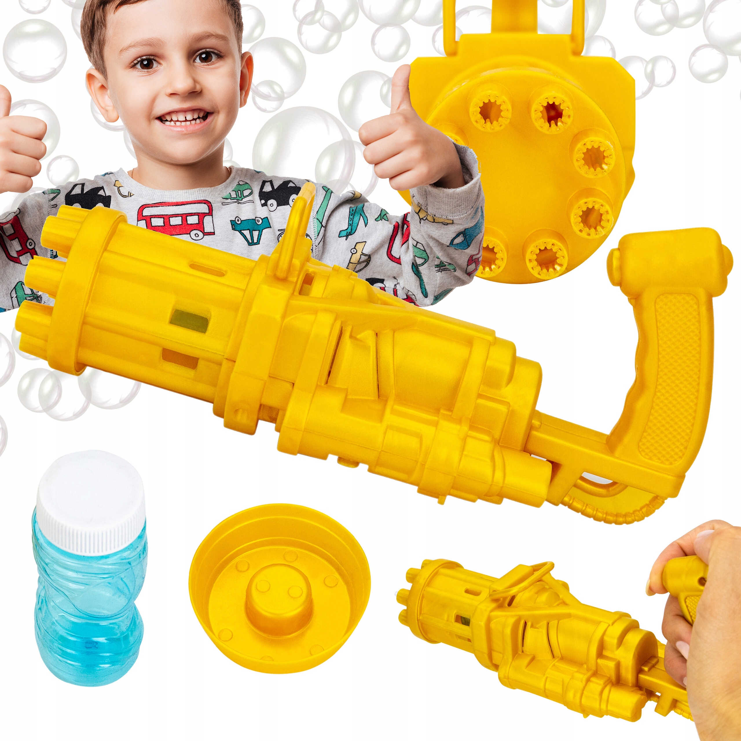 

Pistolet Na Bańki Mydlane do baniek Duży Bazooka