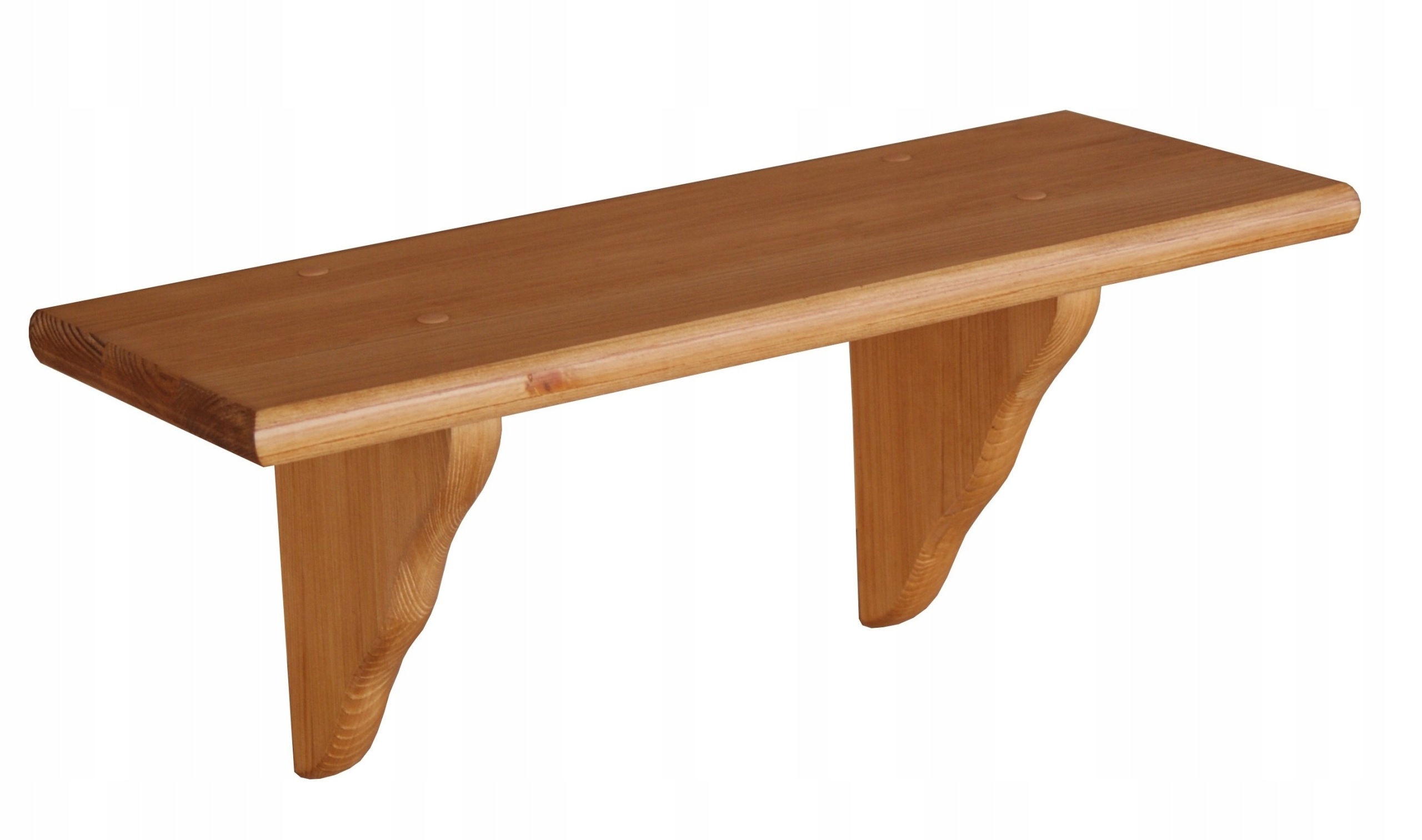 PÓŁKA NA ŚCIANĘ WISZĄCA DREWNIANA PROSTA 60 CM OLCHA