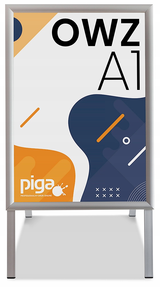 Potykacz reklamowy A1 dwustronny RAMA OWZ Stojak EAN (GTIN) 4068302818019